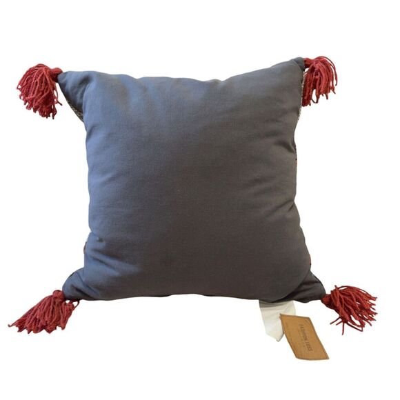 NWT World Market Boho Kilim Indoor Square Throw Pillow w/Down Insert 20"x20" - Picture 5 of 8